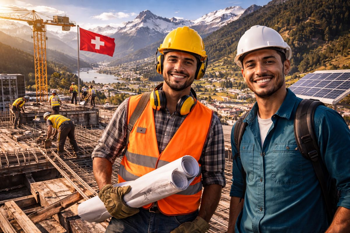 Construção civil na Suíça entra em alta em 2026 com novas vagas em engenharia, foco em energia limpa, salários elevados e oportunidades espalhadas por toda a Suíça para profissionais qualificados.