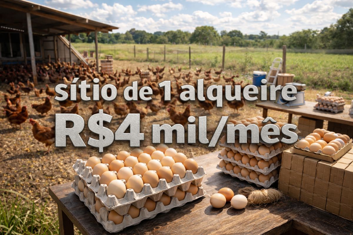 De pintor a “rei do ovo caipira” em sítio de 1 alqueire e 1.000 galinhas, Leandro tira R$ 4 mil mensais vendendo dúzia a R$ 14 direto ao cliente (1)