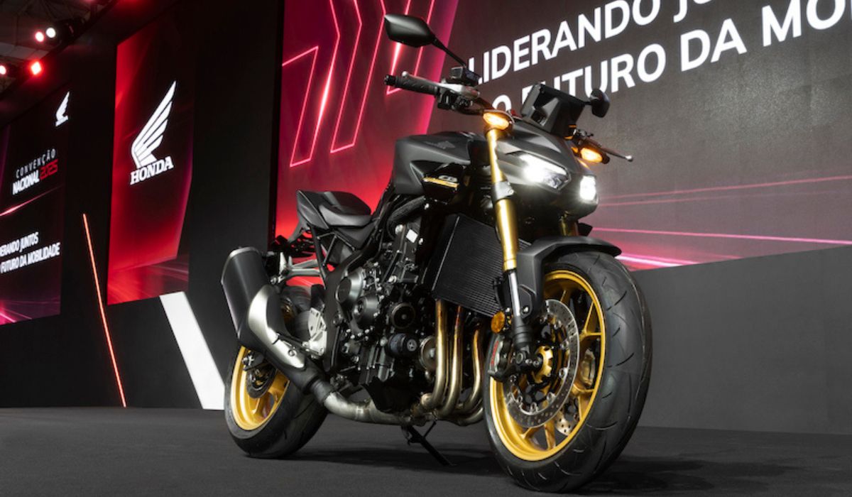 Honda prepara três lançamentos de motos para 2026 no Brasil, com novidades na CB 1000 Hornet, CG 50 anos e XR 300L Tornado. (Imagem: Divulgação/Honda)
