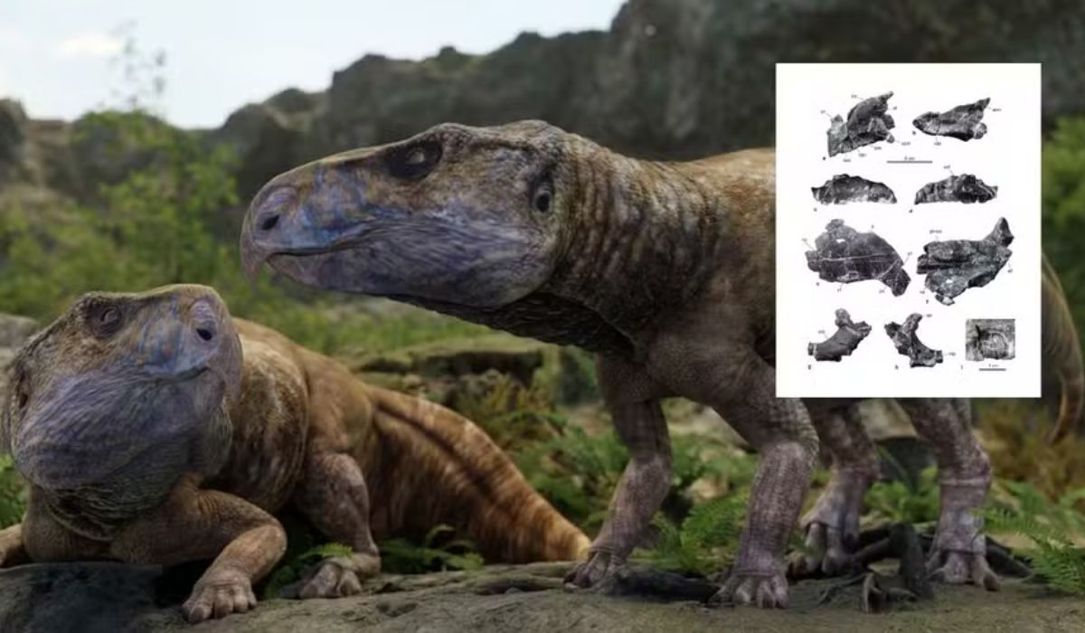 Fóssil encontrado na Hungria confirma ceratopsianos na Europa e leva cientistas a rever a história da dispersão dos dinossauros no Cretáceo. (Imagem: Divulgação/Nature)