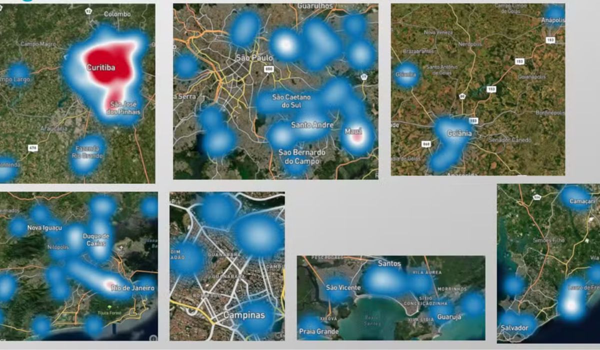 Regiones con más registros de la fraude volumétrica (Imagen: AutoEsporte/Instituto Combustível Legal)