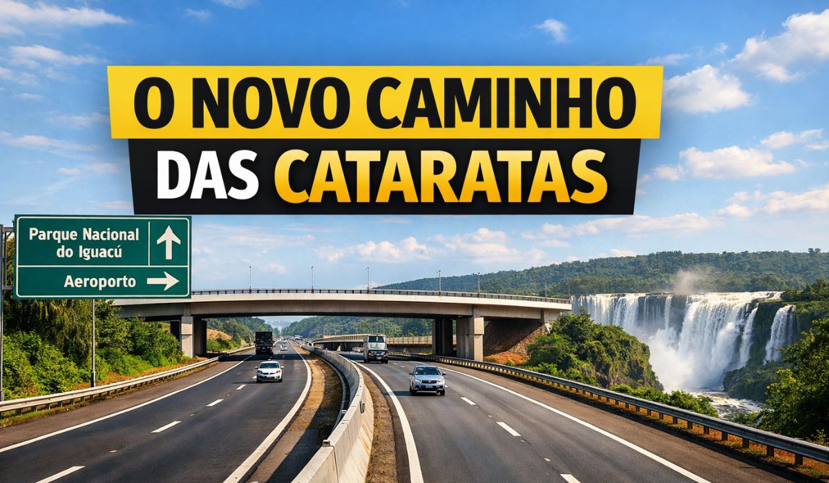 Duplicação da BR-469 em Foz do Iguaçu atinge 78% e inclui viadutos, marginais e melhorias no acesso às Cataratas do Iguaçu.