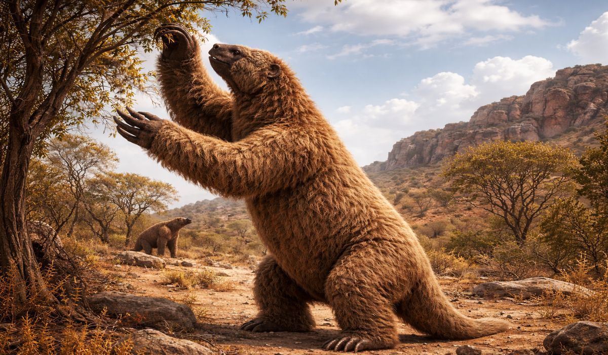 Fóssil de preguiça-gigante é identificado no Seridó, no RN, e amplia registros da megafauna que viveu no Nordeste durante o Pleistoceno.