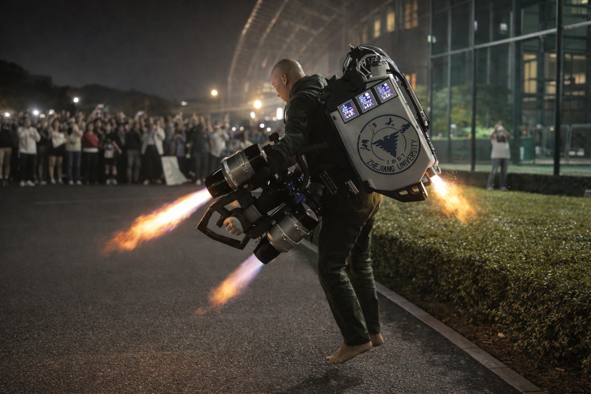 China testa mochila a jato “estilo Homem de Ferro” e mostra que o futuro do voo individual está mais perto do que parece