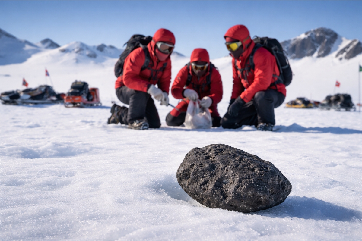 Por que 60% dos meteoritos encontrados na Terra aparecem na Antártida