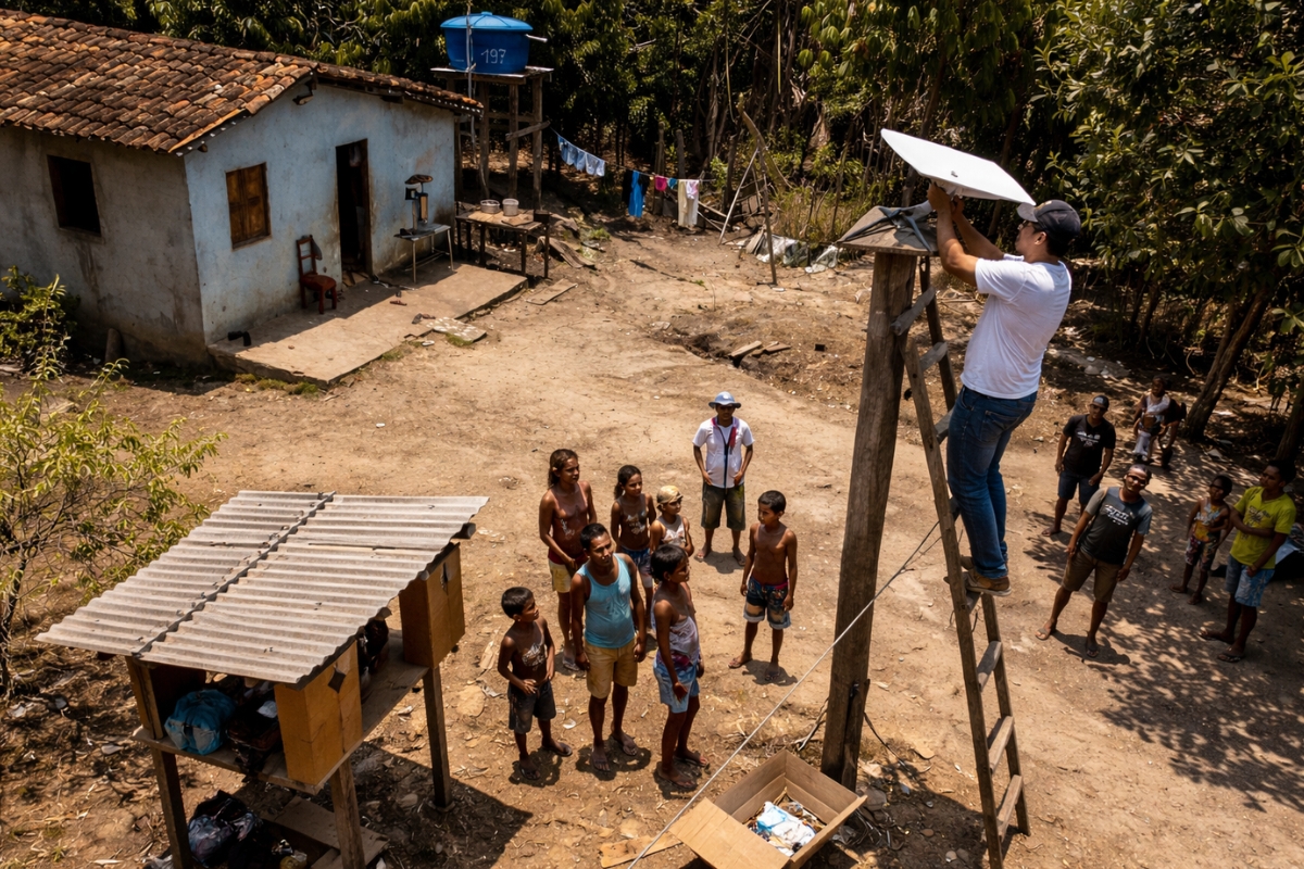 Uma ideia de Elon Musk virou a chave na Amazônia brasileira, Starlink conectou mais de 1.000 comunidades e mudou a vida de quem vivia isolado