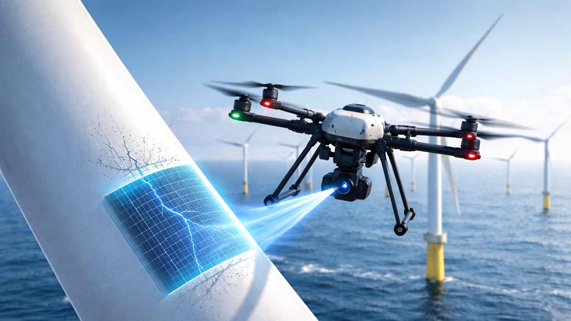 Drone autônomo realiza inspeção inédita em turbina eólica offshore em operação, reduzindo custos, riscos de segurança e emissões de CO2.