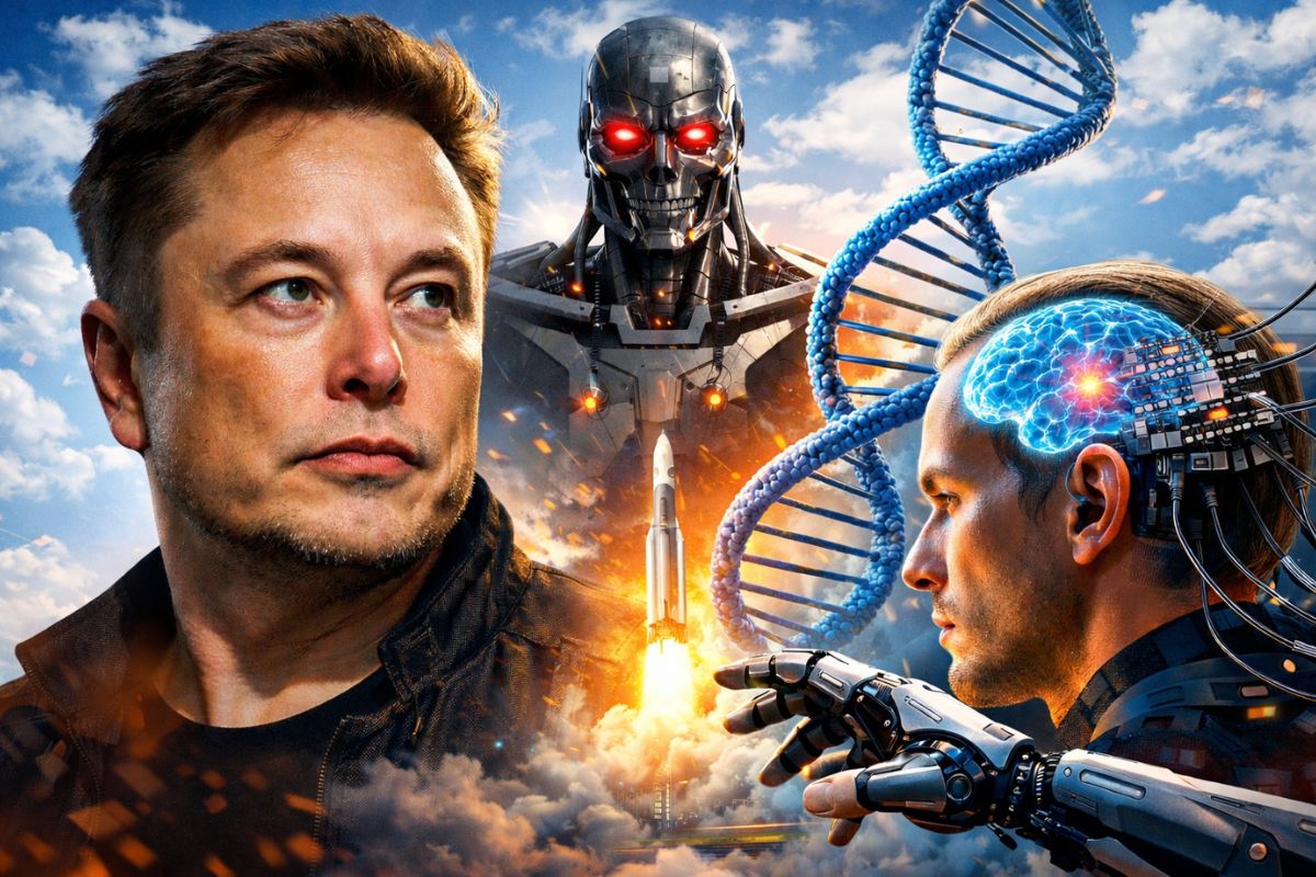 Elon Musk revela quais são os maiores desafios da humanidade, cita inteligência artificial como risco central, defende avanços em genética e prevê conexão direta entre cérebro