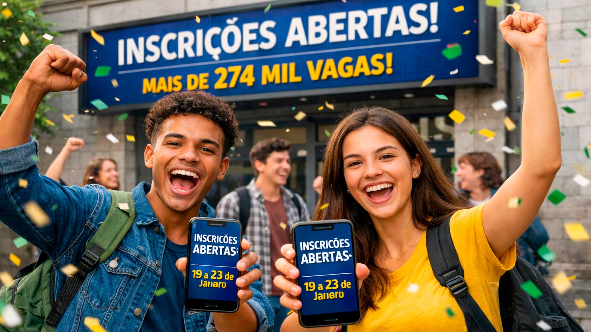 Estudantes que fizeram o Enem recebem ótima notícia: estão abertas, a partir desta segunda, 19 de Janeiro, as inscrições para o Sisu 2026 com mais de 274 mil vagas