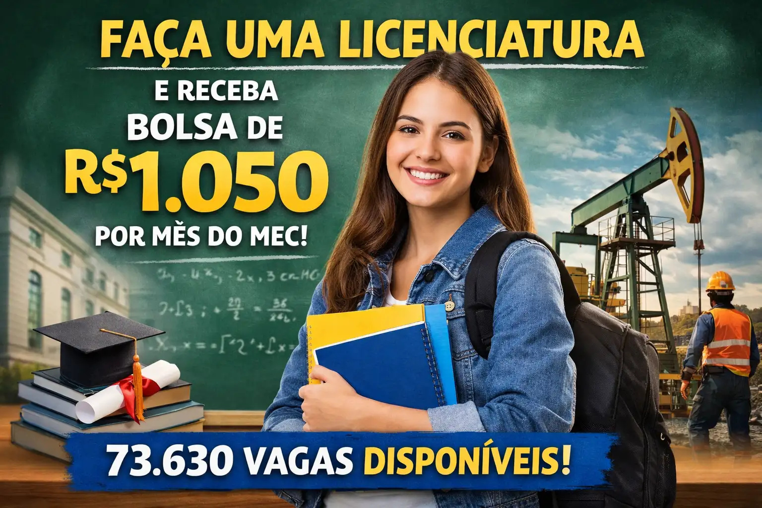 MEC - licenciatura - cursos gratuitos - saúde, direito, engenharia, tecnologia