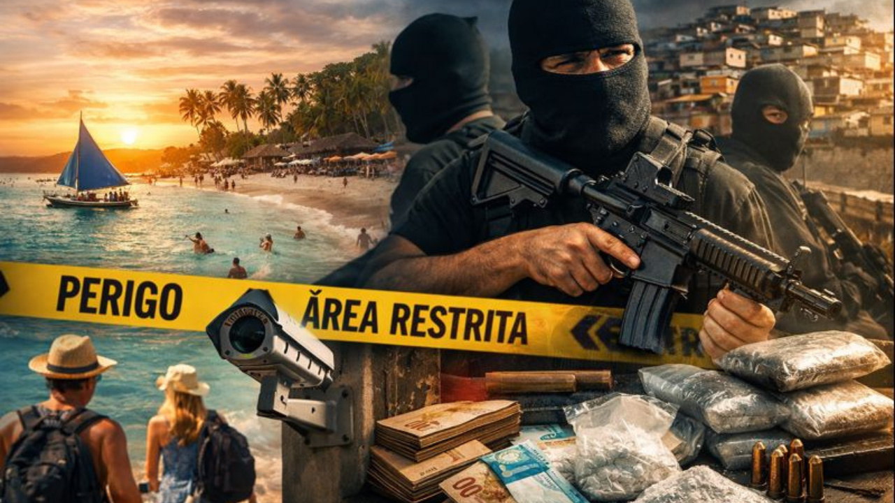 Praias paradisíacas escondem poder paralelo, facções criminosas e tráfico de drogas afetam o Turismo no Nordeste.