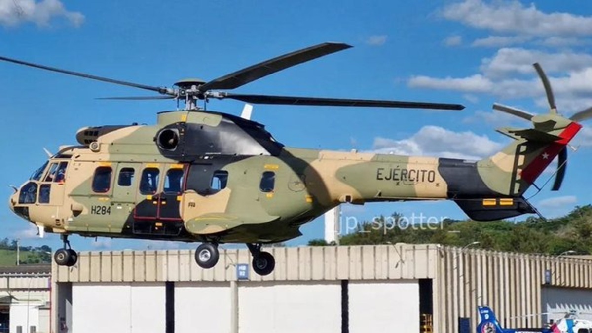 Helicóptero AS532AL Cougar do Exército do Chile passa por revisão completa no Brasil, com entrega prevista para o primeiro trimestre de 2026.