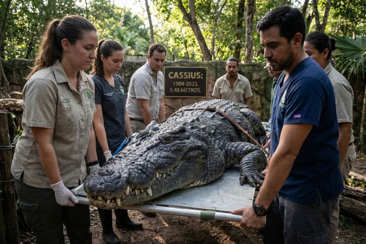 Cassius, crocodilo recordista em cativeiro, foi o maior crocodilo com recorde mundial já registrado, símbolo da vida selvagem e do maior crocodilo em cativeiro do planeta.