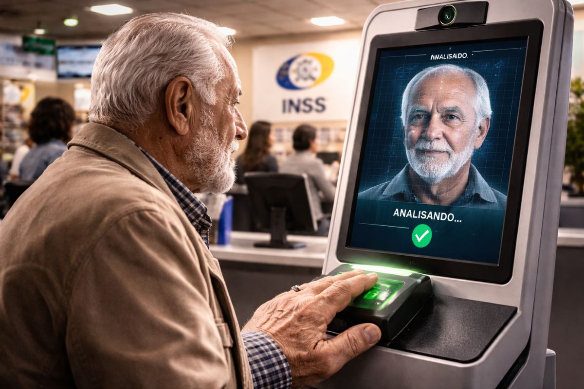 Scanner facial obrigatório no INSS muda liberação de aposentadorias e BPC com biometria digital e novo controle dos pagamentos de benefícios no Brasil.