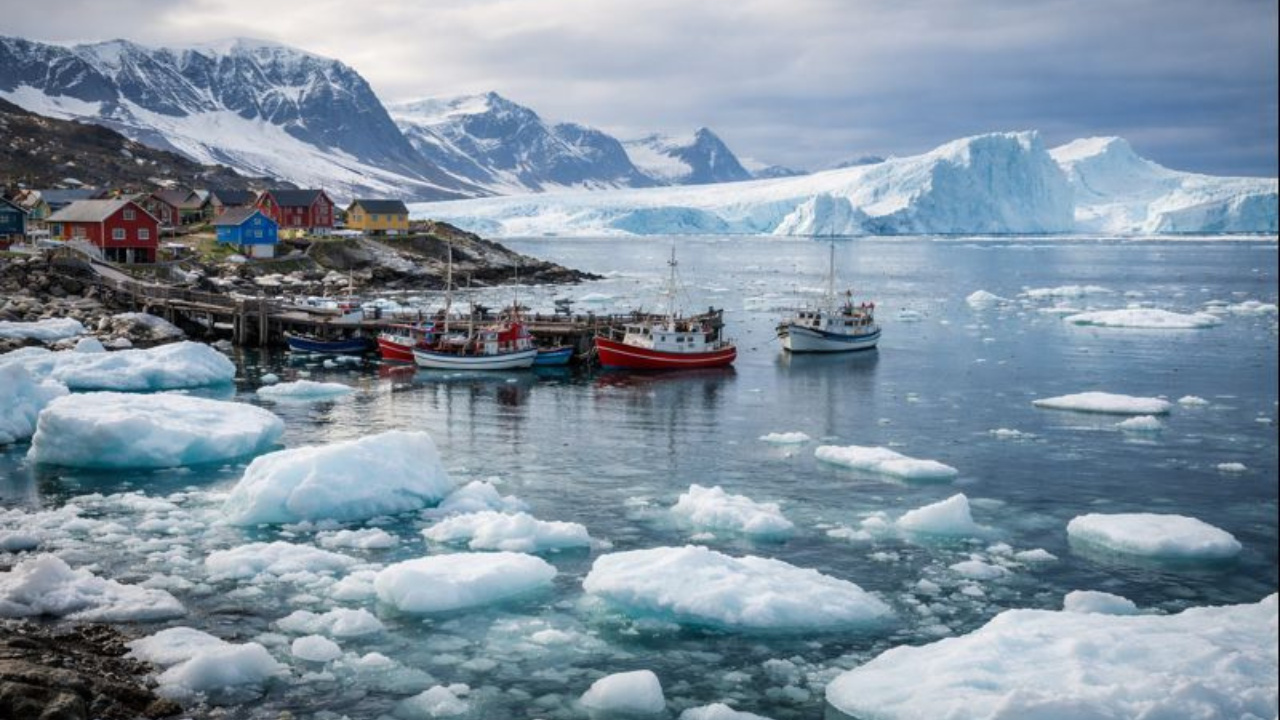Economia da Groenlândia sofre com crise climática no Ártico, envelhecimento da população e pressão internacional por terras raras.
