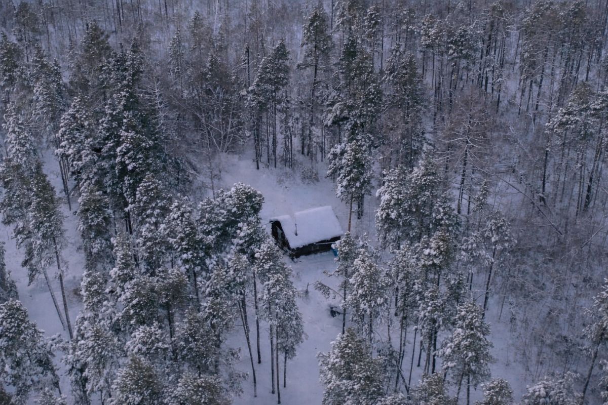 Homem vive sozinho na floresta mais fria do planeta, na Sibéria, em Yakutia, com rotina diária baseada em fogão a lenha e sobrevivência extrema.