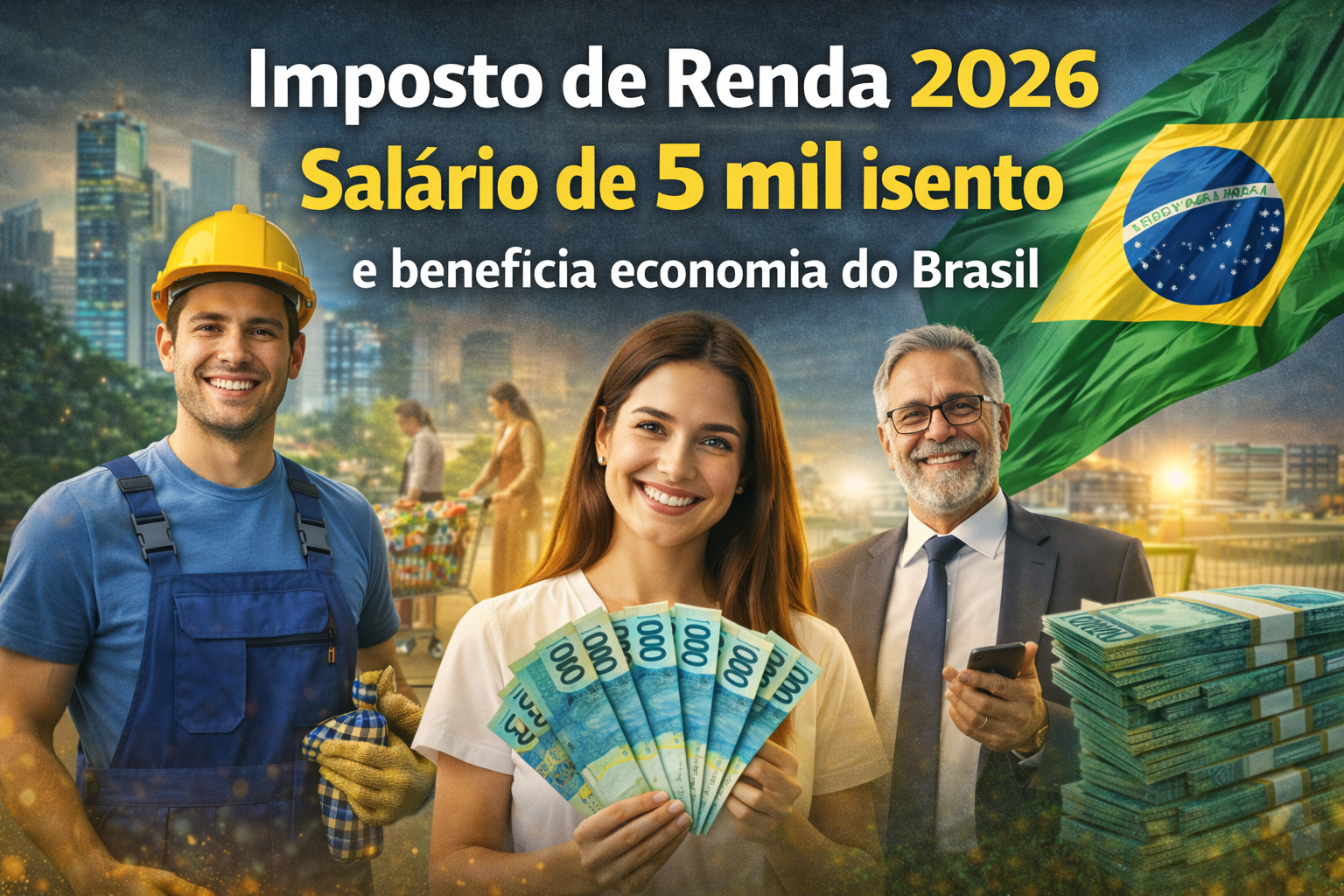 Imposto de Renda 2026 passa a isentar salário de 5 mil e impacta a economia no Brasil