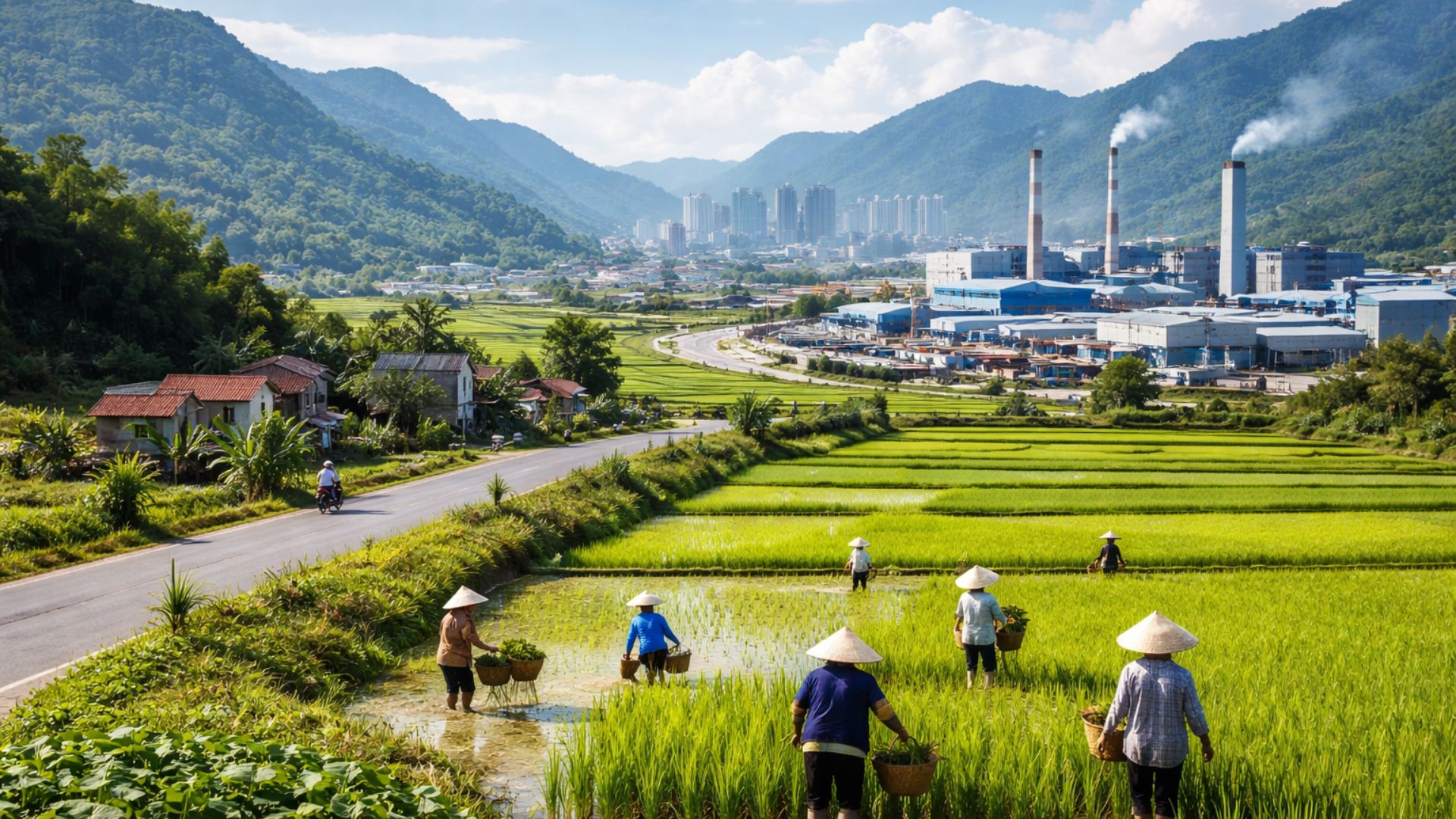Vietnã reduziu a pobreza de quase 60% para 5% em três décadas com reformas agrárias, indústria exportadora e expansão de serviços básicos, segundo dados do Banco Mundial.
