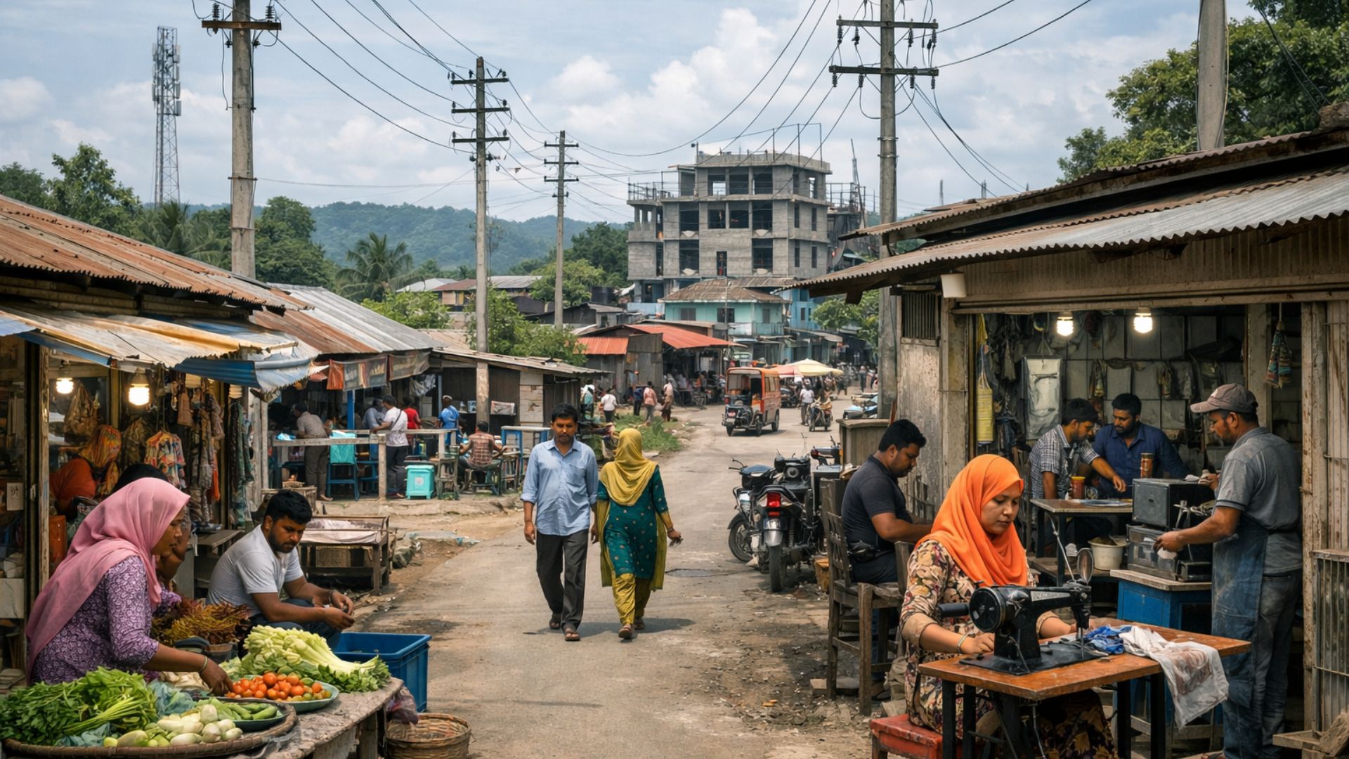 Bangladesh tirou 34 milhões da pobreza em 12 anos com eletrificação e empregos, mas enfrenta desaceleração e risco de retorno, aponta Banco Mundial.