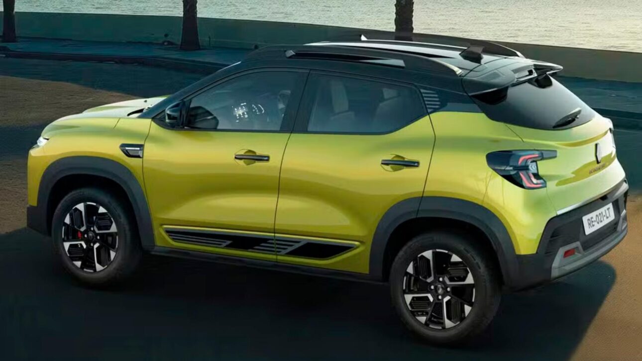 Renault Kwid 2027 cambia antena que se volvió meme por modelo tiburón y obtiene nuevo visual, multimídia actualizada y interior exclusivo.