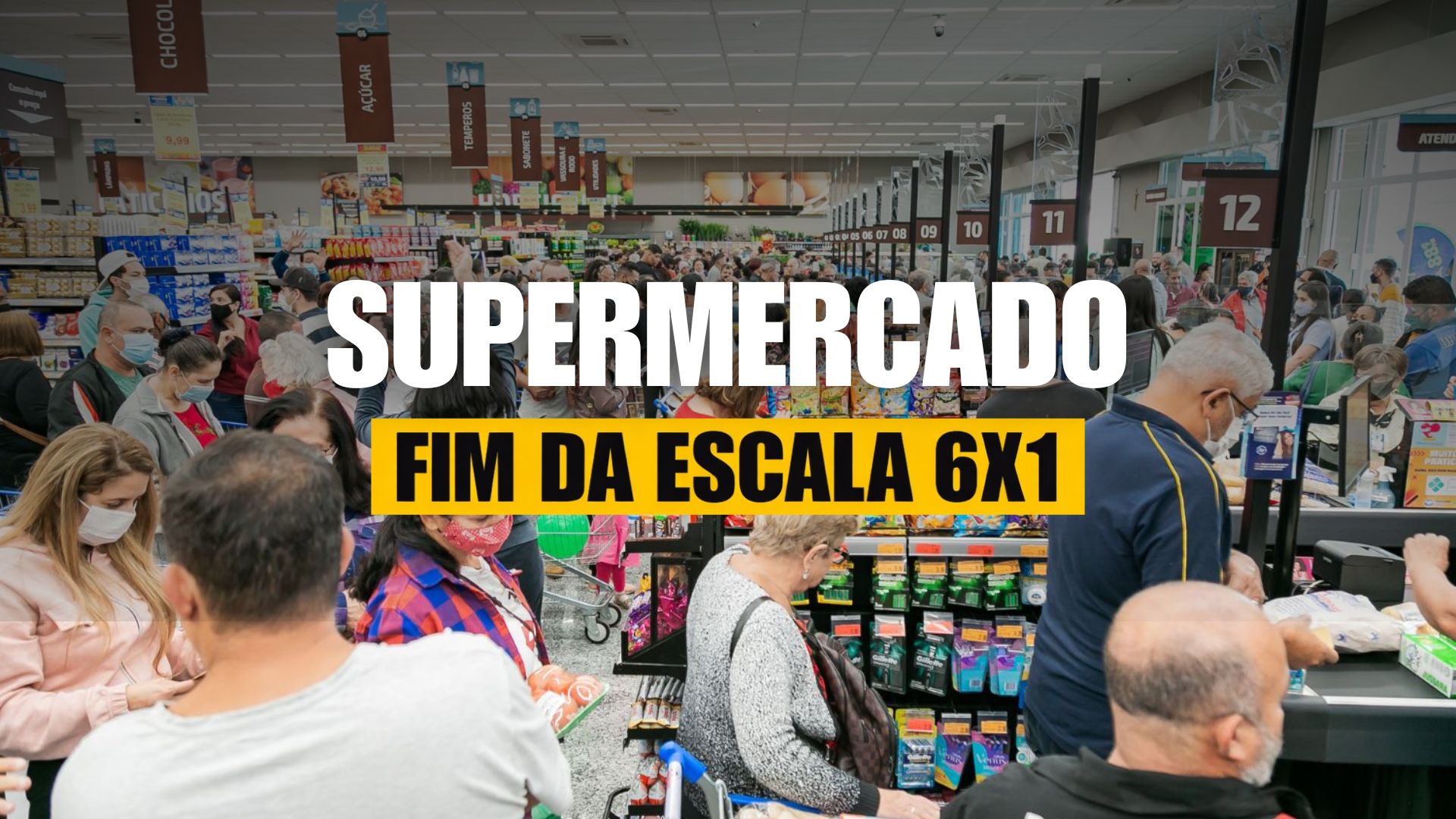 Supermercado testa escala 5x2 no interior de São Paulo para manter funcionários e enfrentar a falta de mão de obra no varejo alimentar.