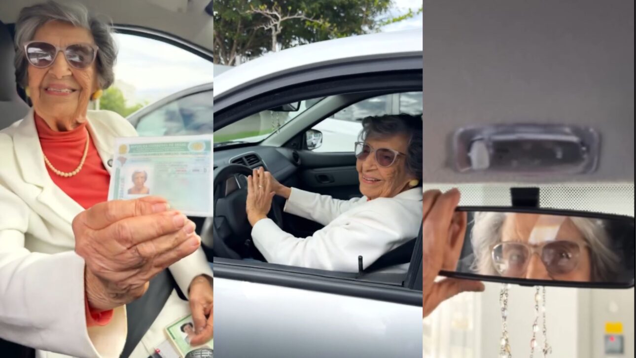 A los 98 años, residente de Florianópolis sigue conduciendo su Renault Kwid con CNH de 1961 y rutina activa, historia divulgada por la municipalidad.