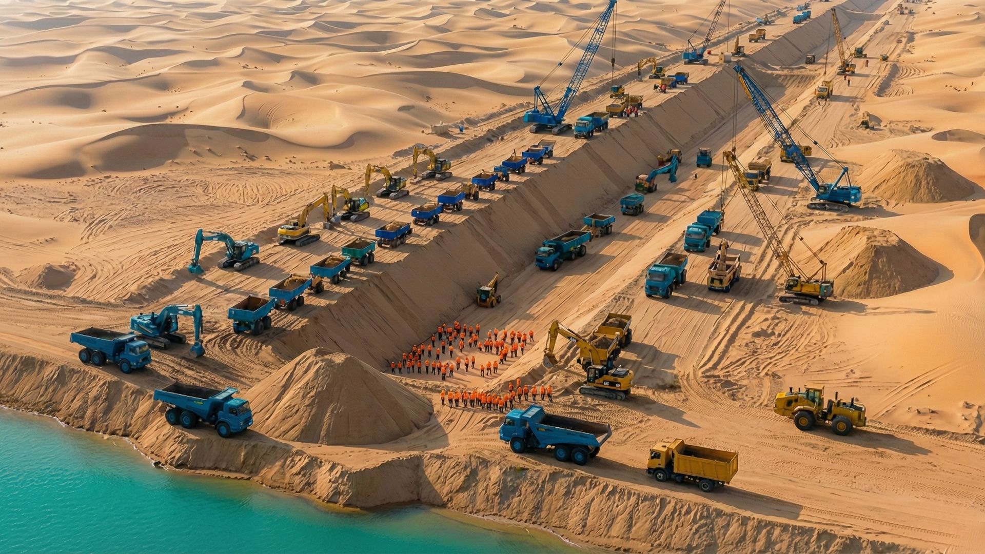 Descubra como o Paquistão criou um canal de irrigação de 500 quilômetros para transformar áreas áridas em terras cultiváveis.