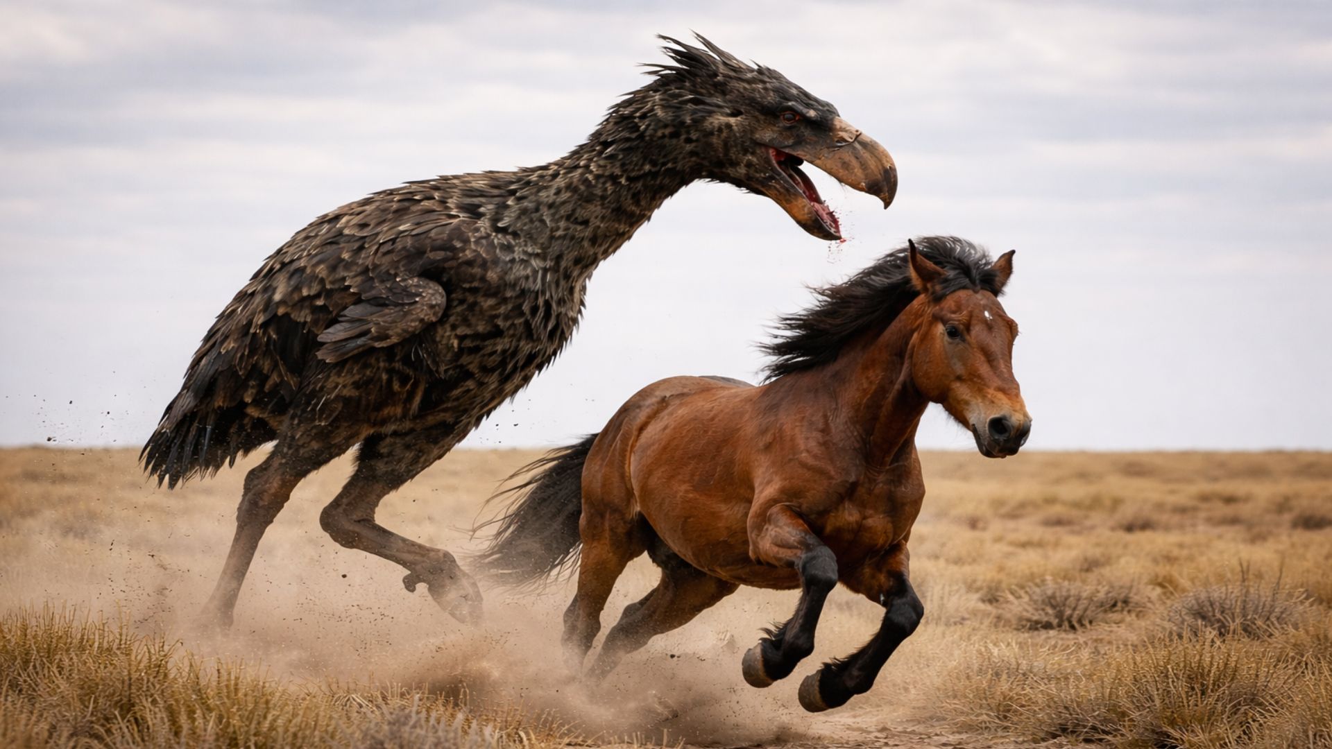 Aves do terror dominaram a América do Sul por milhões de anos, correram a 70 km/h e deixaram parentes vivos como a seriema atual.