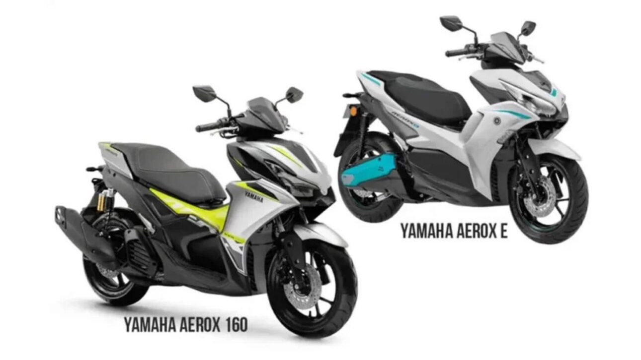 Yamaha presenta Aerox E eléctrica en India con 106 km de autonomía, mientras que Brasil recibe la Aerox 160 a combustión, con 15,1 cv y precio sugerido de R$ 18.990.