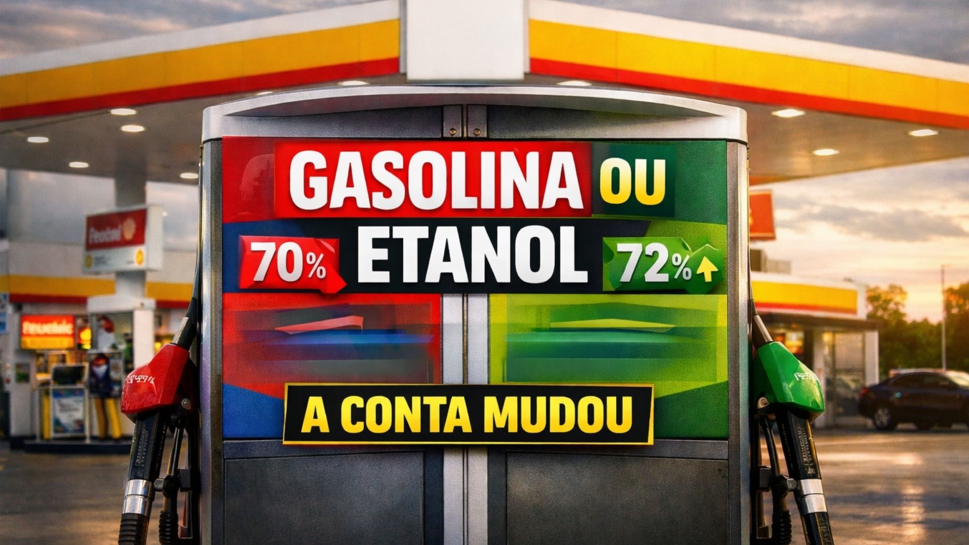 Gasolina ou etanol em 2026? Entenda como o ICMS e o consumo real do carro mudaram a regra dos 70% e evite gastar mais no posto.