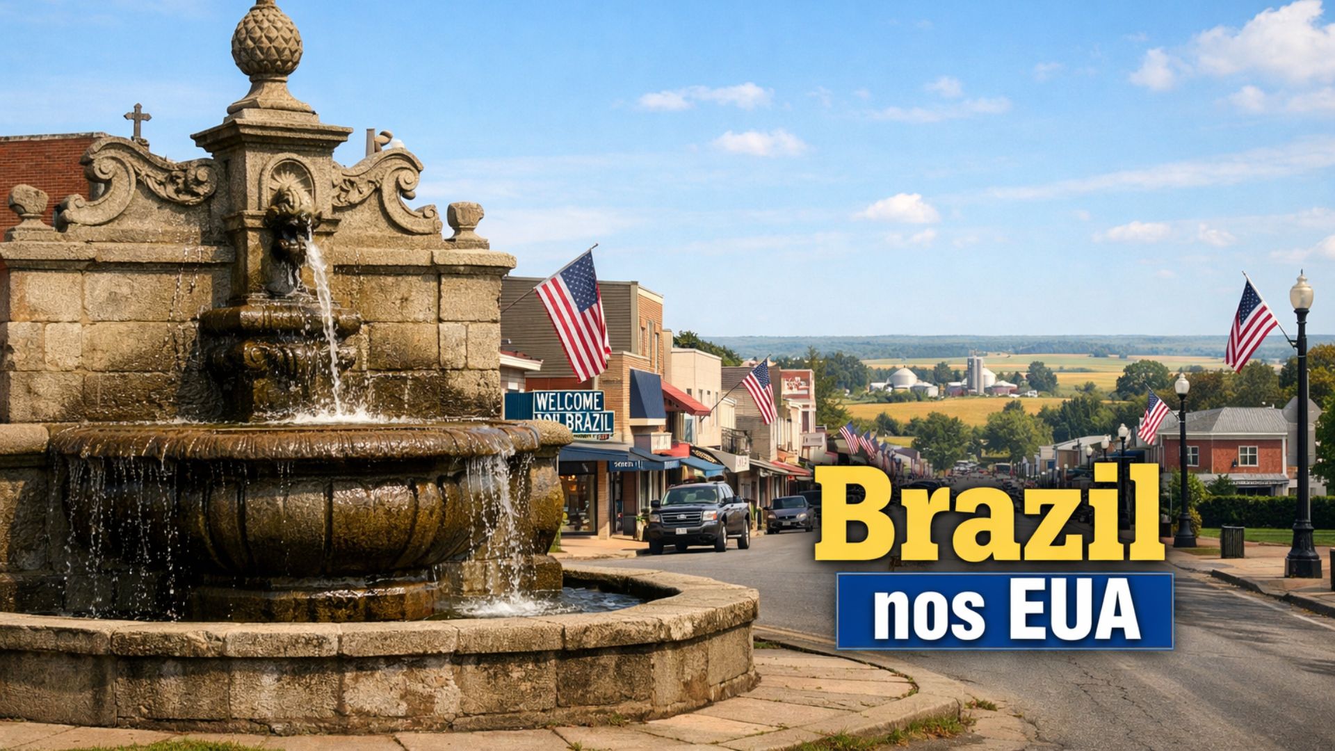 Cidade chamada Brazil nos EUA intriga: interior de Indiana tem 8 mil habitantes e abriga chafariz idêntico ao de Ouro Preto, presente de Minas Gerais histórico.