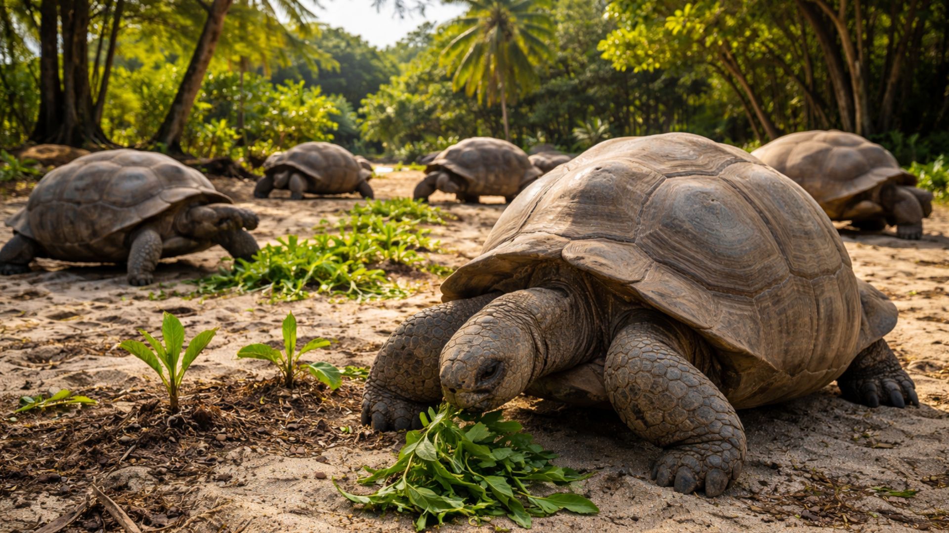 Experimento em Maurício mostra tartarugas gigantes restaurando a dispersão de sementes e ajudando árvore rara a se regenerar sem plantio humano.