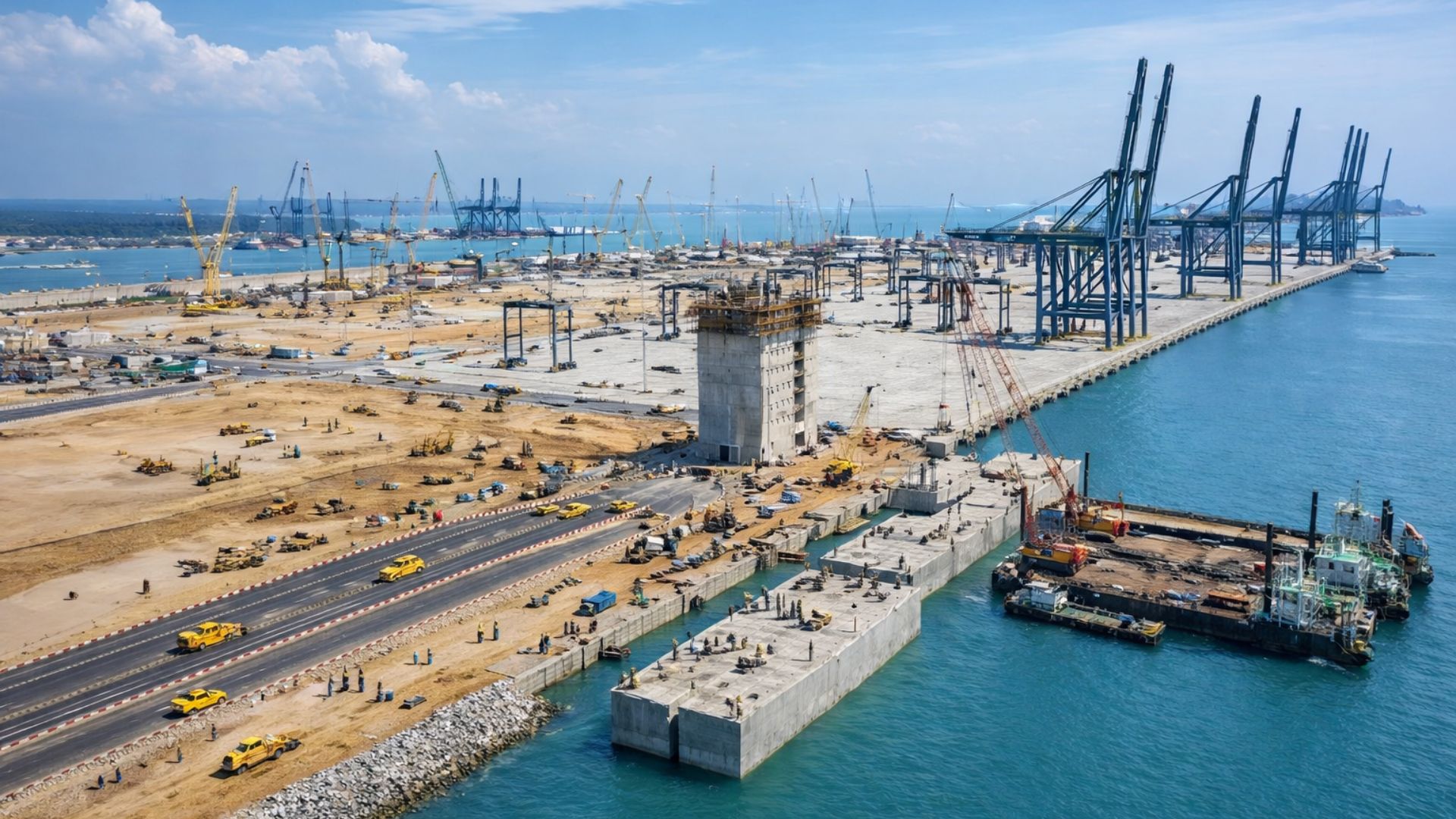 Megaporto de Tuas transforma logística global com automação, IA e engenharia extrema, ampliando a capacidade portuária de Singapura.