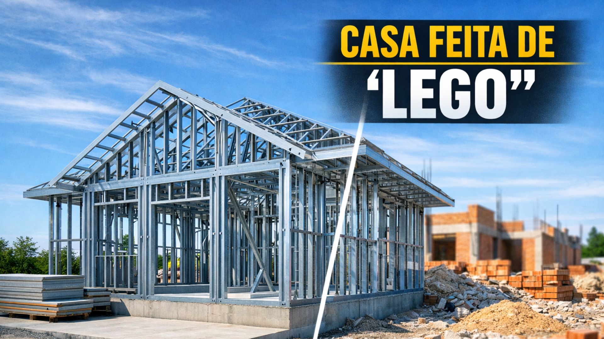 Steel Frame avança no Brasil com casas de aço mais rápidas, menos resíduos, alto conforto térmico e custos previsíveis a partir de R$ 2.500/m².