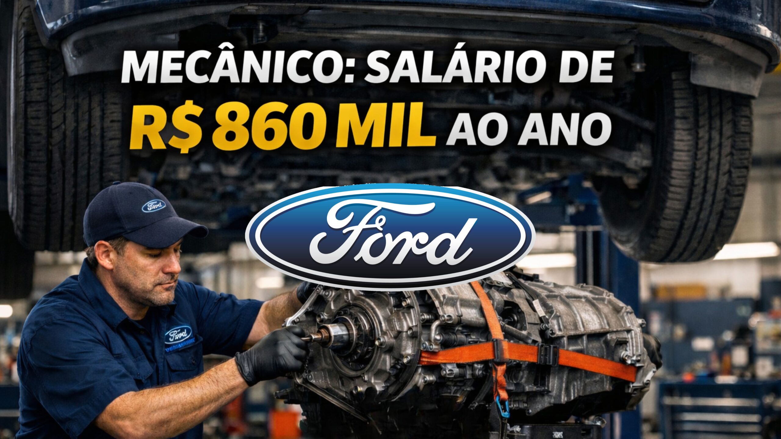 Escassez de mecânicos nos EUA faz concessionárias da Ford pagar salários milionários a técnicos capazes de trocar câmbios em tempo recorde.