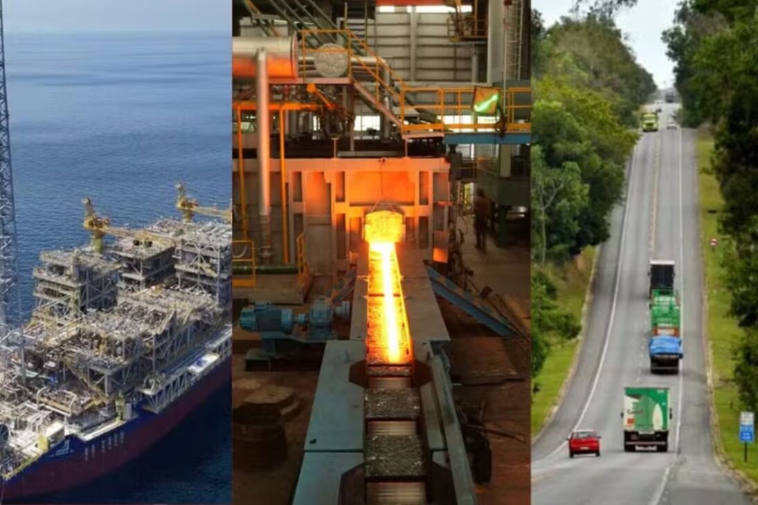 inversiones en el Espíritu Santo: petróleo y gas, infraestructura y Serra concentran el ranking hasta 2029, con R$ 106 mil millones y 61,6% en la industria.