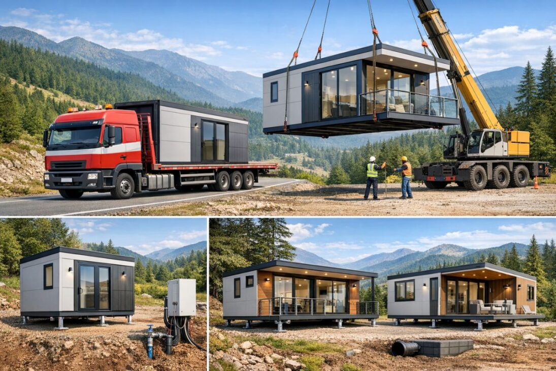 Kitnet futurista en módulo lunar de construcción offsite funciona como casa compacta y genera ingresos con alquiler por temporada en cualquier terreno.