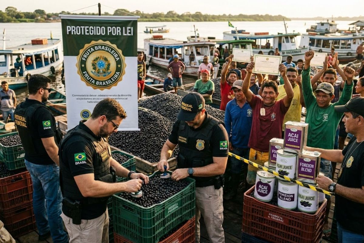 Açaí é reconhecido como fruta nacional em lei de 2026, fortalece a proteção da Amazônia, fecha brechas para biopirataria, impede patentes estrangeiras e garante soberania brasileira sobre um dos símbolos mais valiosos do país.