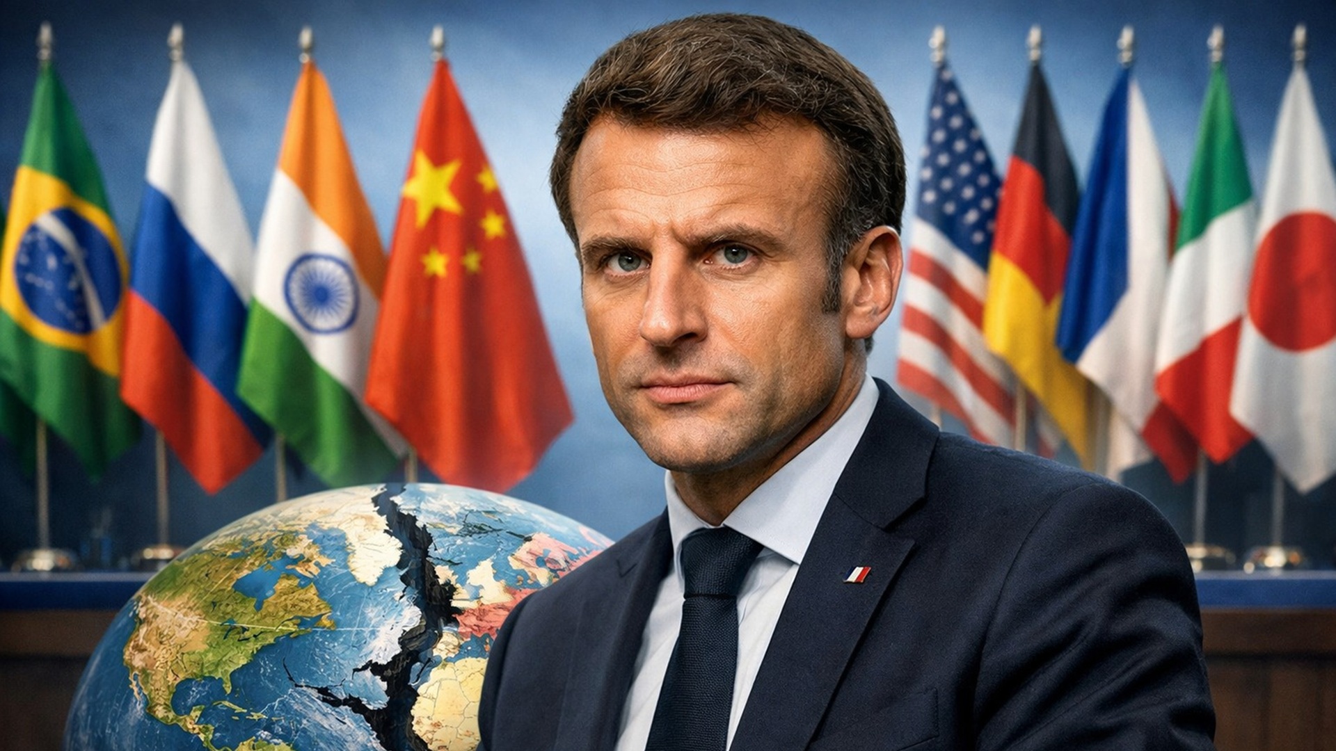 Macron critica EUA e alerta: G7 não pode ser clube anti-China nem BRICS virar grupo anti-G7 em nova ordem mundial.