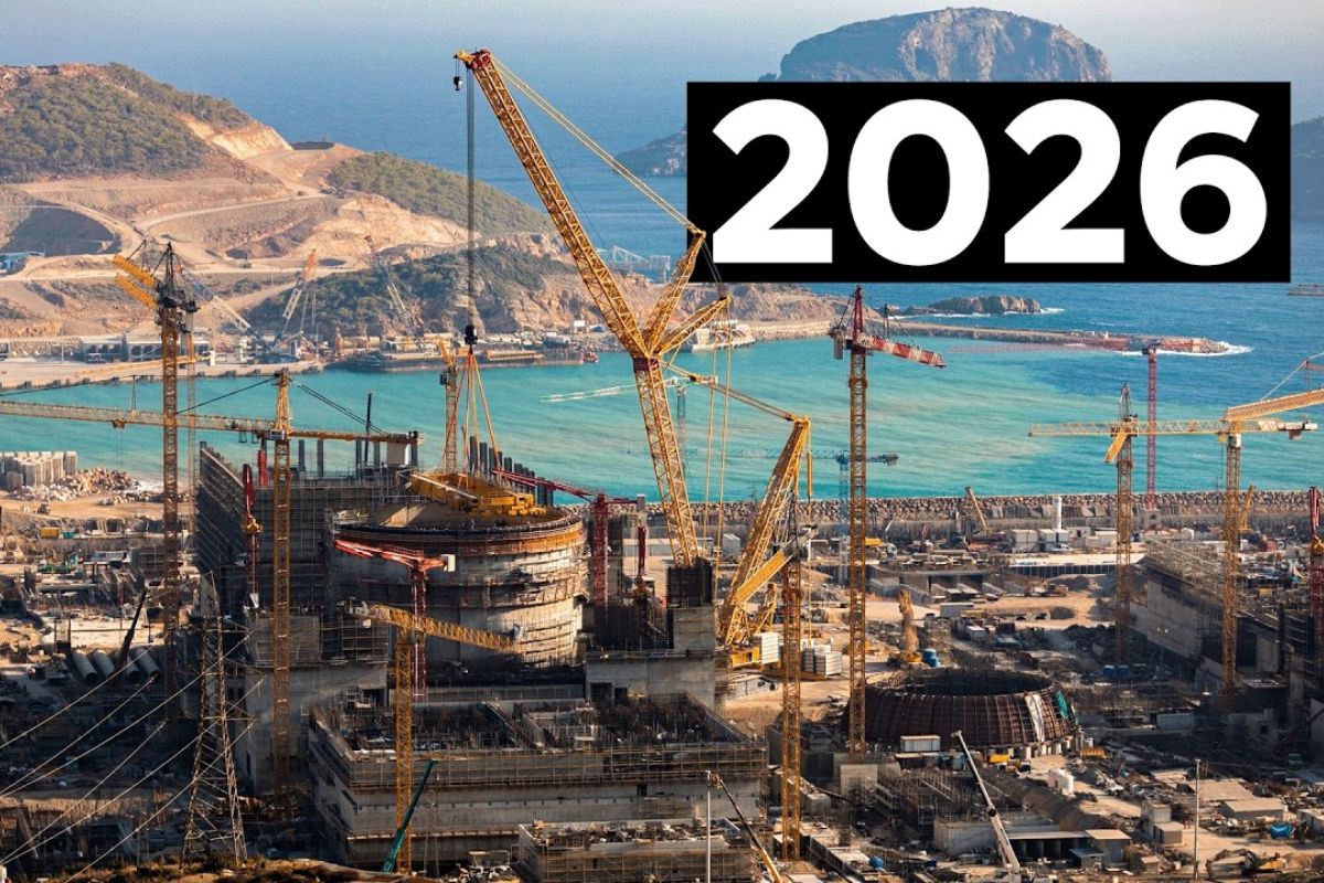 megaprojetos colossais em 2026 reúnem ponte recordista, aeroporto em fases, usina nuclear em operação e telescópio de alta precisão, com impactos diretos em mobilidade, energia e ciência.