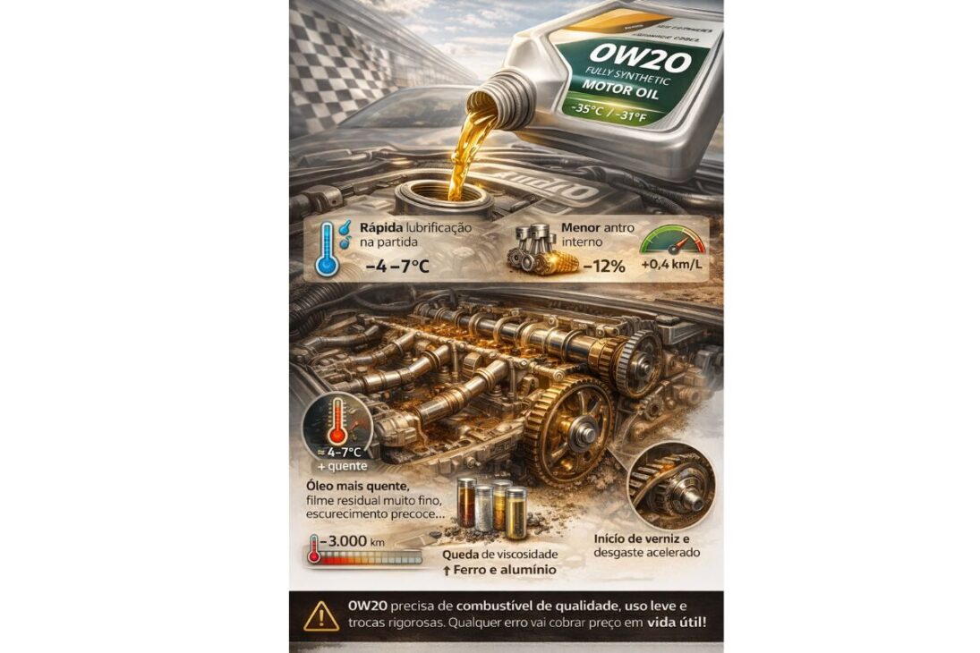 Prueba revela qué aceite salva el motor: aceite 0W20, aceite 5W30 y aceite 5W40 comparados en desgaste, consumo y vida útil del motor en uso real.