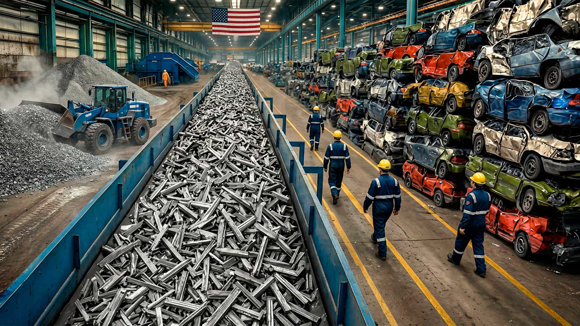 Milhões de carros que chegam ao fim da vida útil estão virando aço para obras e indústria e o uso de sucatas reduzem em até 74 por cento a energia na produção