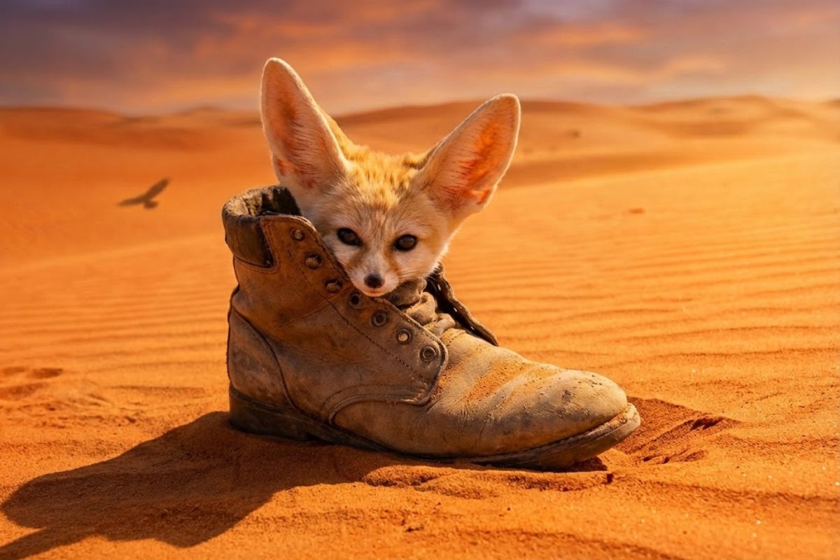 Raposa-do-deserto sobrevive no Saara enfrentando deserto de calor extremo, usando dunas como abrigo e o próprio corpo para vencer temperaturas mortais.