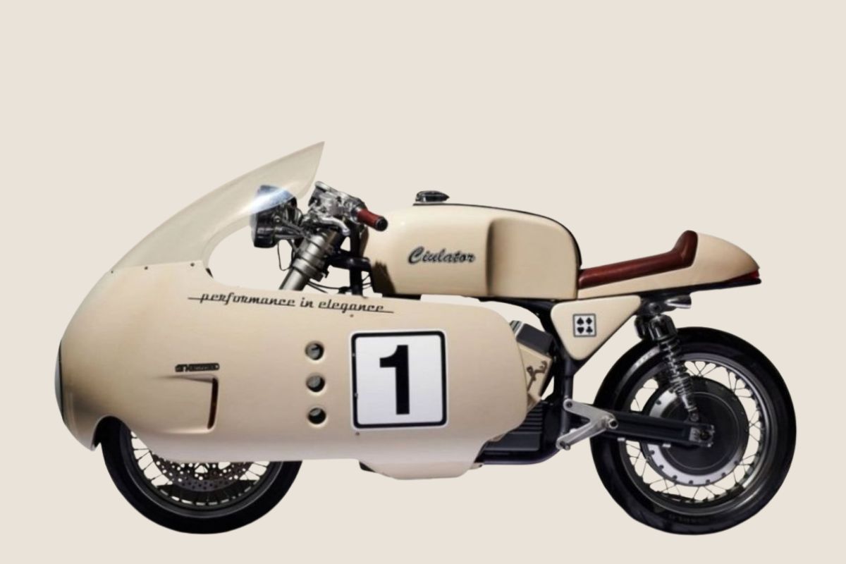 Motinha elétrica Ciulator é uma moto elétrica de luxo com estilo de moto retrô elétrica, alta velocidade e foco em colecionadores na Coreia do Sul.