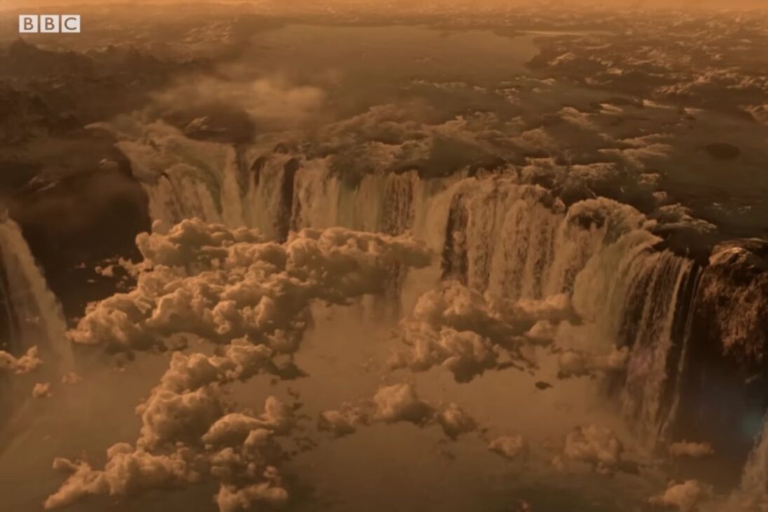 La mayor cascada del Sistema Solar en Marte surge en la cuenca de Aredania, antiguo mar con fuentes hidrotermales que indican agua extrema y posible origen de la vida