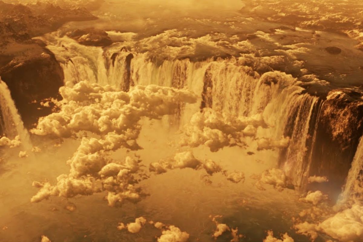 Maior cachoeira do Sistema Solar em Marte surge na bacia de Aredania, antigo mar com fontes hidrotermais que indicam água extrema e possível origem da vida