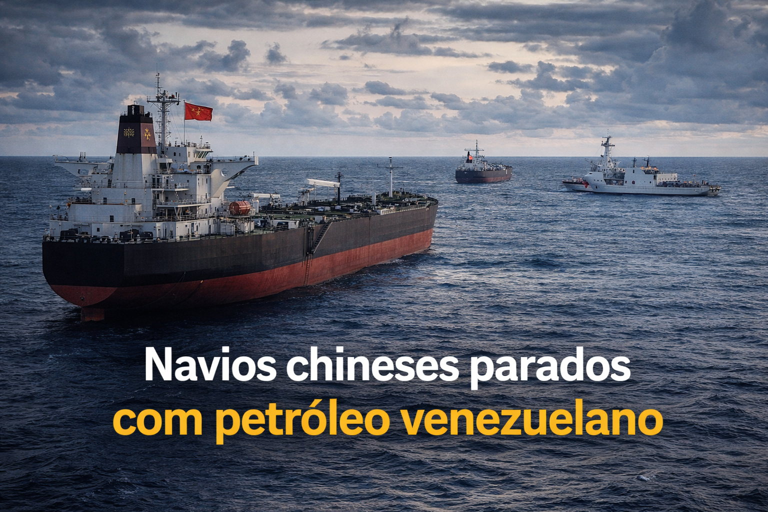 Navios chineses ficam parados no Atlântico em meio à disputa pelo petróleo venezuelano