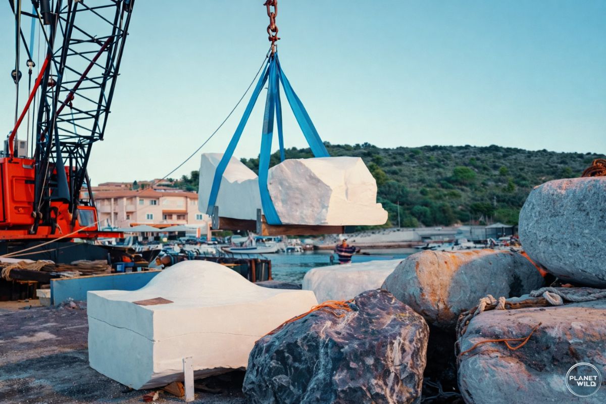 O jeito inusitado que pescadores e artistas encontraram para proteger o mar Mediterrâneo da destruição total estátuas gigantes afundadas, arte como barreira física