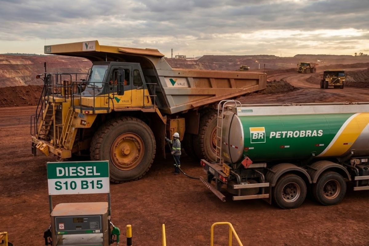 Petrobras e Vale fecham diesel S10 com biodiesel e abrem negociações de Diesel R e HVO, mirando novo abastecimento em Minas Gerais.
