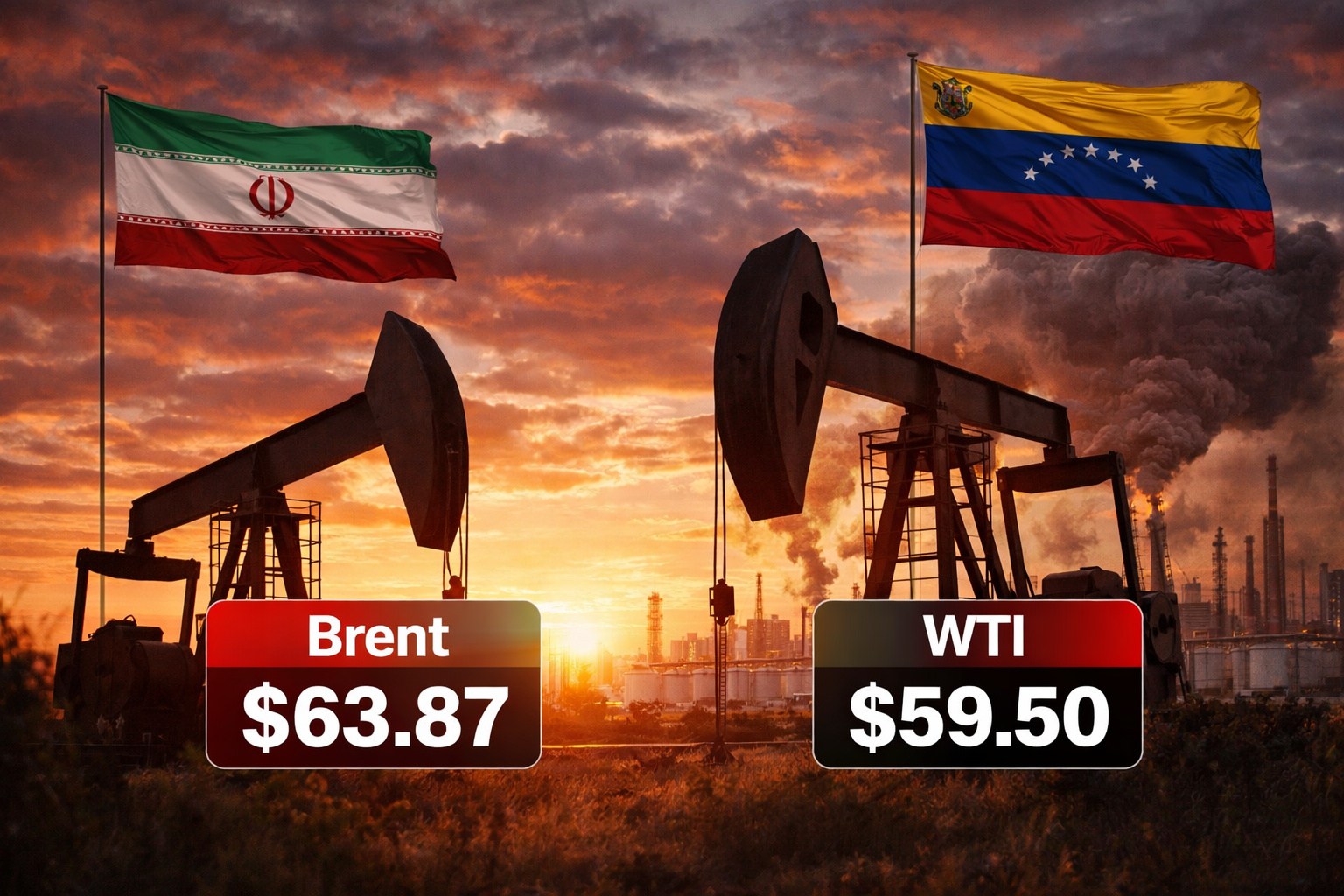 Petróleo avança levemente com tensão entre Irã e Venezuela no radar